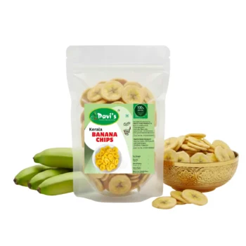 Premium sweet pazham chips by Pavis made from ripe bananas