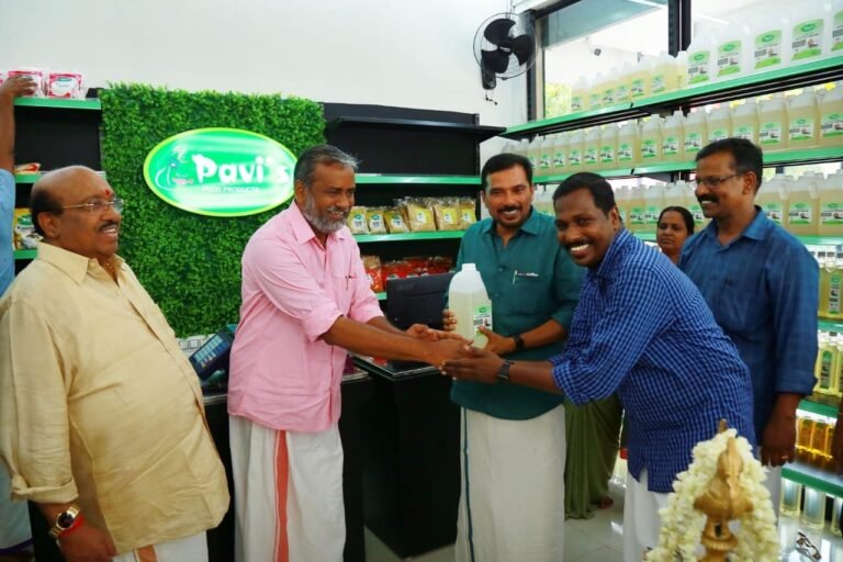 Honorable Minister K Prasad inaugurating Pavis Food Products manufacturing unit