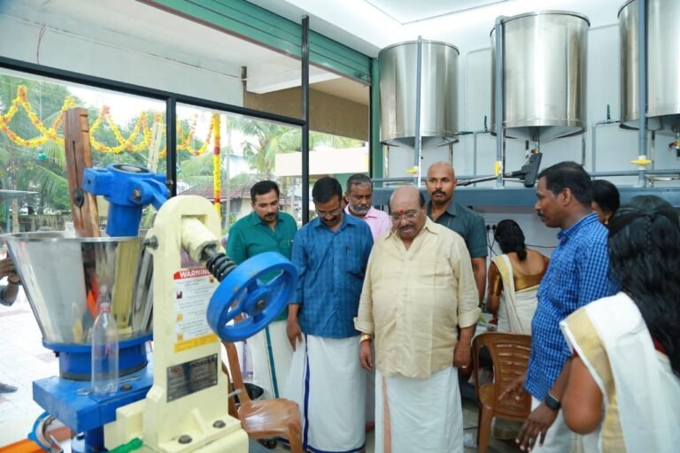 Hon. Minister K Prasad inaugurating women-led Pavis Food Products unit