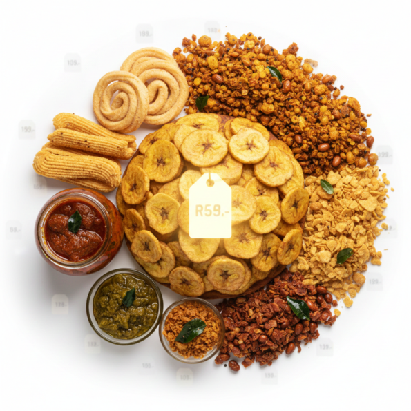 Authentic Kerala banana chips fried in pure coconut oil by Pavis Food Products