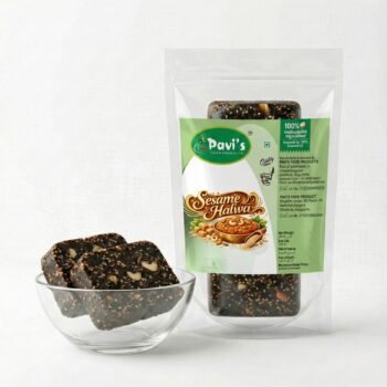 Pavis Sesame Halwa (Soft Black Sesame Halwa) – Iron Rich with Jaggery | Melt‑in‑Mouth | No White Sugar