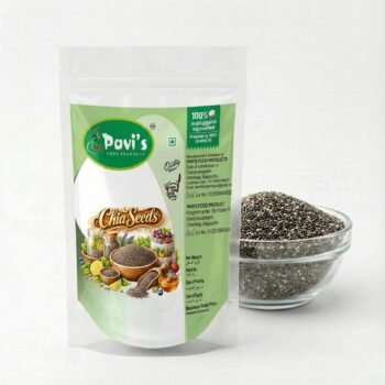 Pavis Premium Chia Seeds (Raw & Unroasted) – Omega-3 Superfood for Weight Loss & Heart Health