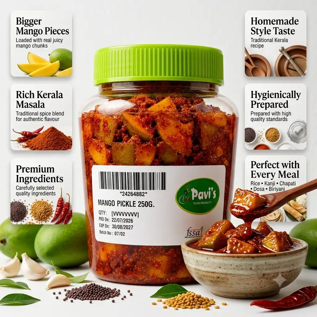 pavis-mango-achar-kerala. Pavis Raw Mango Pickle