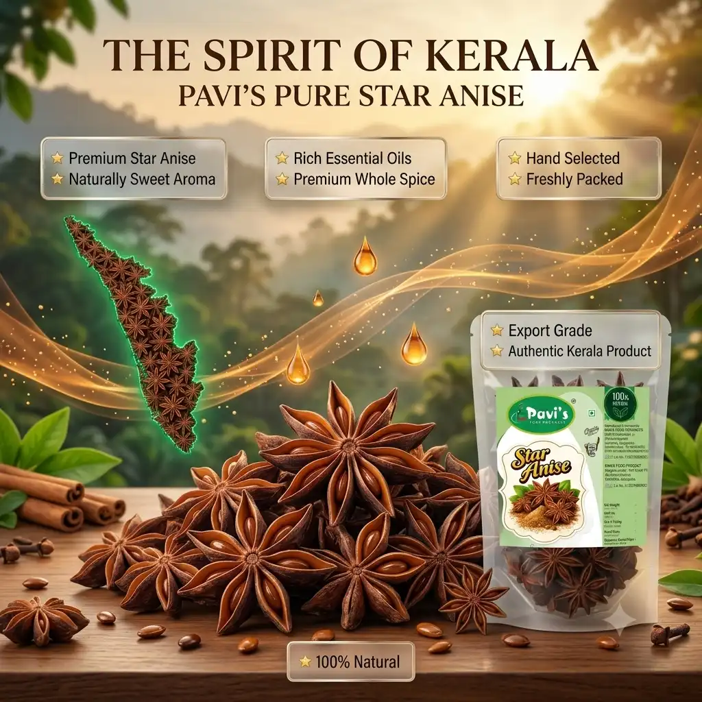 Natural Whole Star Anise Natural Star Anise Pods for Tea and Cooking