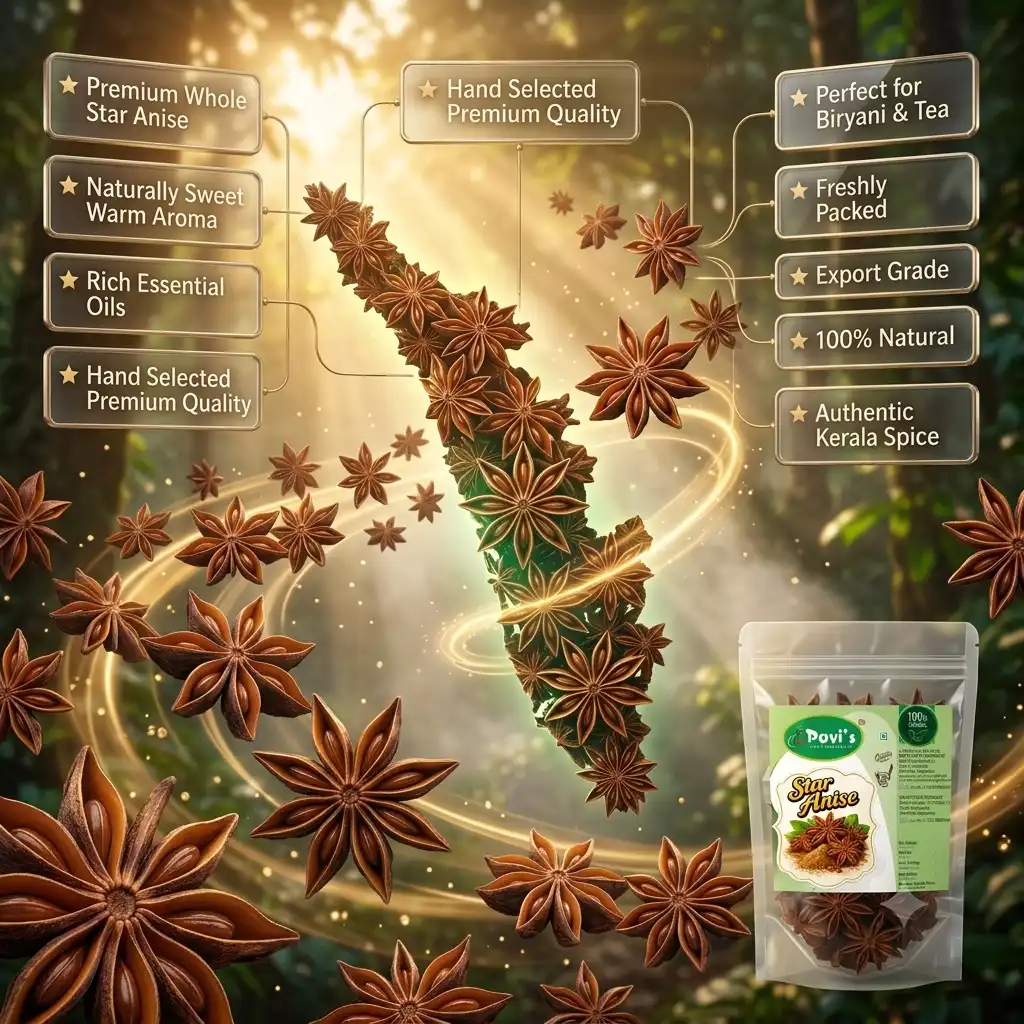 Premium Star Anise Pods Premium Star Anise Whole Spice Pack