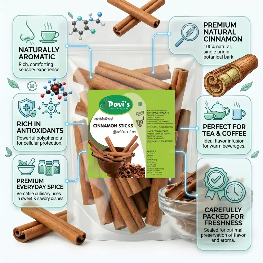 premium-cinnamon-bark-closeup Close-up view of premium cinnamon bark sticks