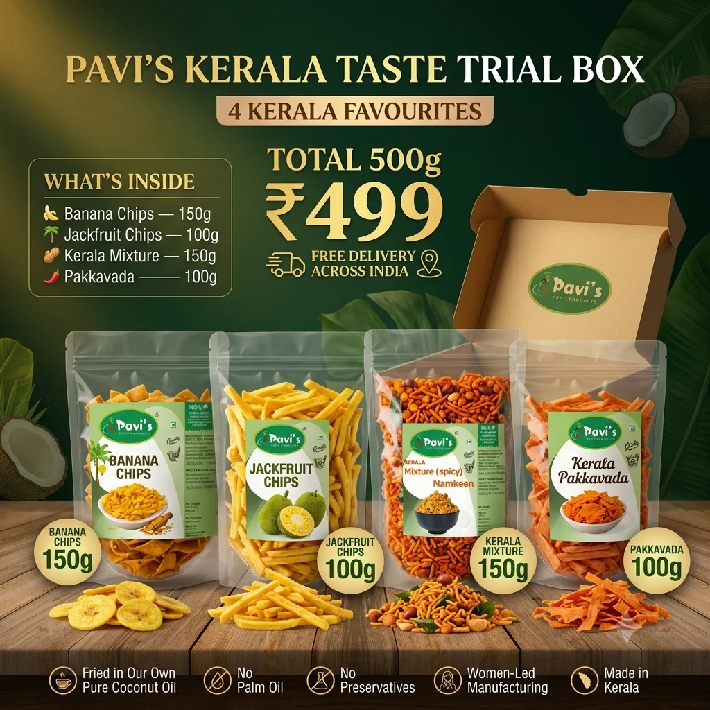 pavis-kerala-snacks-trial-box-449. Pavi’s Kerala Mixture 150g traditional snack